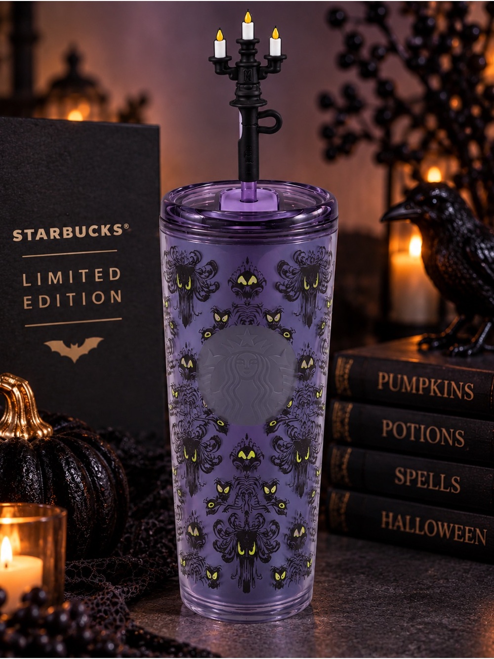 Haunted Mansion Wallpaper Starbucks Travel Tumbler